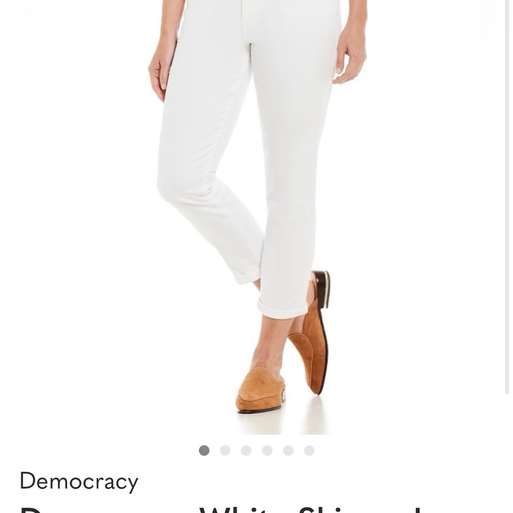 NWOT Democracy Cropped Ankle Skinny Jeans - White - Picture 2 of 6